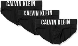 Calvin Klein Men's Intense Power 3-Pack Hip Brief, Black, Black, Black, Large