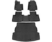 Shvgen Car Floor Mats 2 Rows & Cargo Liners Set Compatible for Toyota RAV4 2024 2023 2022 2021 2020 2019 Hybrid All-Weather Rubber Protection