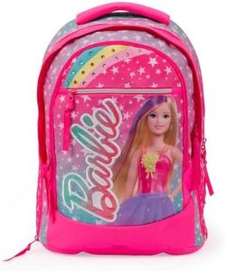 GIOCHI PREZIOSI Barbie - Zaino Estensibile Round, Schienale Comfort Back,Tasca Frontale E Interna,Maniglia, Spallacci Imbottiti Dim. 31 X 43 X 17 (+9) Cm capacità 35 lt