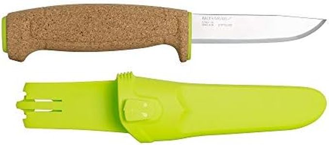 Morakniv Floating Knife - Fine Edge Stainless Fixed Blade - Green, 3.7"
