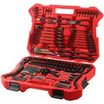 STARWORK True Mechanic™ 305-Piece Mechanics Tool Set with 120-Tooth Reversible Ratcheting Wrench Set, 1/4", 3/8", 1/2" Drive, Professional Metric Set