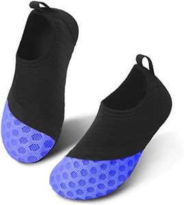 JIASUQI Kids Boys Girls Summer Beach Pool Water Shoes Socks Black Blue US 4-4.5 M Big Kid