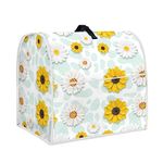 TOADDMOS Sunflower Daisy Cow Print Stand Mixer Cover Kitchen Mixer Cover with Pockets Dust Covers for 4.5-5qt Kitchen Aid Mixer