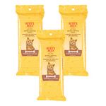 Burt's Bees for Cats Natural Dander Reducing Wipes | Kitten and Cat Wipes for Grooming | Cruelty Free, Sulfate & Paraben Free, pH Balanced for Cats - Made in USA - 3 Pack