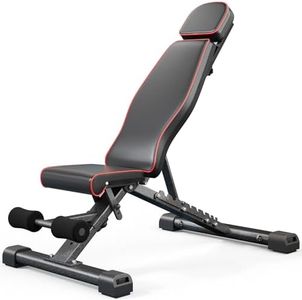 YOLEO 880LB Adjustable Weight Bench for Bench Press, MAX Foldable Weight Bench with Bench Press Stand/Extended Head for Home Gym/Full Body Workout 90 Degree Workout Bench User 6'56''