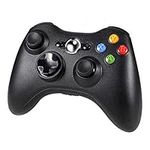 Diswoe Wireless Controller for Xbox 360, xbox 360 Game Controller Gamepad, Buttons Improved Ergonomic Design Joystick for Microsoft Xbox & Slim 360 PC Windows 7,8,10 (Black)