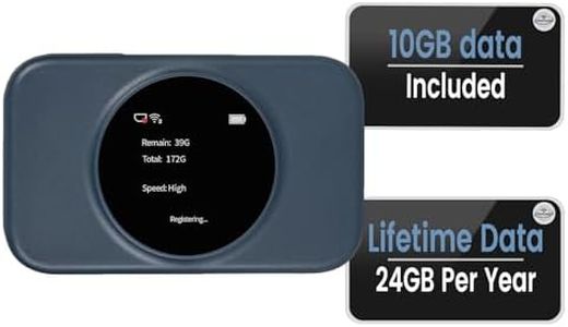 Statelinker S2 Portable WiFi Hotspot,10GB Free USA Data for 30 Days,No Sim Card Needed,4g LTE Mobile Internet Travel Router for USA,8 Device Connected,High Speed Pocket Hot Spot MiFi Devices
