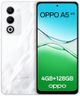 OPPO A5 4G 4GB RAM + 128GB ROM, Unlocked Smartphone with AI, 6.67" 90 Hz display, 50MP AF camera, 6000 mAh battery, IP65 Water and Dust Resistance, Mist White (Include 45W SUPERVOOC Charger)
