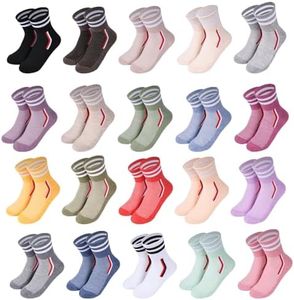 IDALOP Women's Colorful Athletic Crew Socks Casual Soft Quarter Retro Striped, 20-Packs