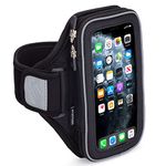 Sporteer Entropy E8 Running Armband - Compatible with iPhone 16 Pro Max, 16 Plus, 15/14 Pro Max, 16/15/14 Pro, iPhone 16/15/14, Galaxy S24 Plus, S23 Plus, Pixel, & Many More Mobile Phones - FITS CASES