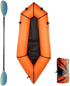 WONITAGO TPU Packraft Portable and Lightweight with Adjustable Carbon Fiber Kayak Paddle, 210 cm Orange