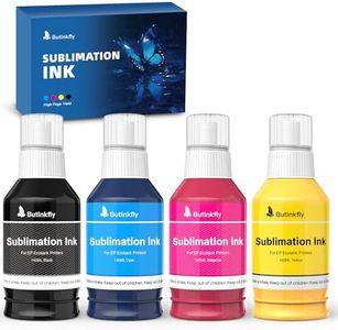 Butinkfly 140mlx4 Clog-Free Sublimation Ink Compatible for ET-2800/ET-2400/ET-4800/ET-2760/ET-15000 Printers | Leak-Proof Bottles | Vivid, Fade-Resistant Transfer for Mugs, T-Shirts & Phone Cases