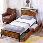 GAZHOME Twin XL Bed Frame with 2 XL