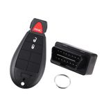 ACROPIX Key Programmer with Keyless Entry Remote Key Fob Replacement M3N5WY783X with Chip 3 Button 433Mhz OBD2 Tool Fit for Ram 1500 2500 08-12 for Dodge Grand Challenger - Pack of 1