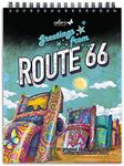 ColorIt Route 66 Adult Coloring Book, 50 Iconic Stops, Sights, and Signs Along America’s Main Street, Printed on Thick Paper with Spiral Binding, Hardback Book Cover, Perforated Edges, and Ink Blotter