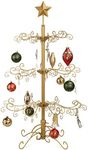 Best Choice Products 3ft Wrought Iron Ornament Display Christmas Tree w/Easy Assembly and Stand - Gold