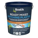 Bostik Ready Mixed Patching Plaster, Ready to Use, Ideal for Patching, Repairing Cracks, Dents and Smoothing Uneven Plasterwork, Colour: White, Size: 10kg