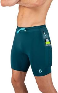 FlipBelt Men's Running Compression Shorts with Pockets - Secure Your Phone, Keys and Even Water Bottles - USA Small Business