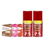 EXYGRA CONDOM DOTTED 3S (LONGLAST) + EXYGRA CONDOM DOTTED 3S (STRAWBERRY) + EXYGRA CONDOM DOTTED 3S (CHOCO FLAV) + EXYGRA SPRAY 20GM PACK OF 2