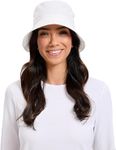 Solbari Bondi Bucket Hat UPF50+ UV Protection, Sun Protective Hat, White, Small-Medium