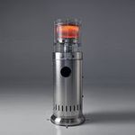 REALGLOW Bullet Gas Patio Heater - Heat Adjustable 13KW Short Outdoor Heaters for Gardens, Decks & Patios - Easy Ignition, Safety Tip-Over Switch - 27mm Regulator