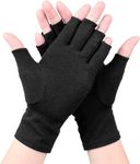 ZiZiDGG Premium Bamboo Gloves, 2024 new One Compres Bamboo Arthritis Gloves,Bamboo Compres Gloves for men and women, Black, Medium