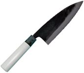 TOSA Hamono Distribution Center Knife, Black Uchi, Deba Knife, White Steel, No. 1, 5.9 inches (150 mm)