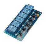 REES52 6 Channel 12V Relay Module Low Level Trigger With Optocoupler Isolation - 12V 6 Channel Relay Module