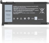 WDX0R Replacement Laptop Battery for Dell Inspiron 13 15 5000 7000 Series 5570 7579 7378 5567 7573 5565 5379 5378 Latitude 3490 3590 3340 3400 3390 3500 3190 Vostro 5468 5568 P69G 3CRH3 11.4V 42Wh