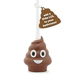 Maplefield Funny Poop Emoji Toilet Plunger - Put The LOL in Bathroom Mishaps - Toilet Unclogger for Kids and Guests Bathrooms - Hilarious Gag Gift and Bathroom Accessory