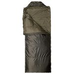 Snugpak Jungle Bag WGTE - Sleeping Bag with Built-in Mosquito Net - Lightweight, Sanitary Sleep Bag & Versatile Quilt - Cosy Sleeping Bag for Tropical Condition Camping & Exploration - Olive (LZ)