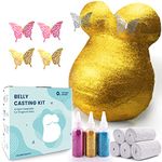 Olicard Belly Casting Kit Pregnancy, Belly Cast Kit for Expecting Mothers, Pregnancy Belly Mold Casting Kit, Unique Keepsake for Pregnant Belly, Perfect Baby Shower & Pregnancy Gifts (Glitter)