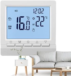 House Thermostat | Wall-Mounted Smart LCD Screen Battery Powered Programmable Thermostat - Precise Temperature Controller Auto Household Thermostats for Houses Living Rooms Yongbao