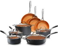 Gotham Steel Professional – Hard Anodized Pots and Pans 13 Piece Premium Cookware Set with Ultimate Nonstick Ceramic & Titanium Coating, Oven and Dishwasher Safe