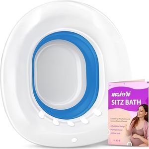 Msiori Sitz Bath for Toilet Seat, Hemorrhoids and Postpartum Care - Yoni Steam Seat - Pregnant Women and Perineal Care, Sits Bath Kit for Women - Collapsible
