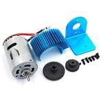 Fasizi 540 Motor with Motor Mount Heatsink Metal Gear Upgrade Parts for Wltoys A959-B A979-B A969-B K929-B 1/18 RC Car