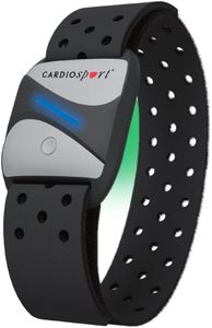 Cardiosport Heart Rate Monitor Armband, Bluetooth ANT+ for running, cycling, gym. Compatible with Strava Zwift Peloton Garmin Wahoo App