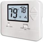 Heagstat Non-Programmable Thermostats for Home Single-Stage 1 Heat/ 1 Cool (with White Backlight)