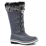 ALEADER Women's Waterproof Winter Snow Boots Grey Size: 7.5 M US