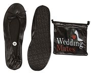 Wedding Mates Party roll up Shoes (2 Pairs) (Small (4-5.5) UK, Black)