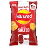 Walkers Less Salt Lightly Salted 6pk, Red