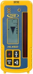 Spectra Precision HL450 Laserometer Receiver with Digital Readout, 102 mm Beam Reception, IP67 Rugged Housing, Drop-Resistant up to 5 ft, Includes Rod Clamp & User Guide