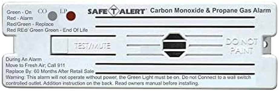 Safe-T-Alert by MTI Industries 35-741-WT Dual LP/CO Alarm - 12V, 35 Series Surface Mount, White