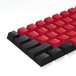 61 Backlit Black Red Keycaps PBT Keycaps OEM Profile for Cherry Mx Switches 60% Layout Mechanical keyboard (Only Keycaps)