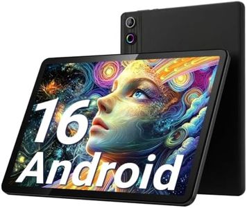 Gleeso Tablet, 2026 Latest 10 Inch Android 16 Tablet, 24GB+64GB+1TB TF, 6000mAh Battery, Fast Charging, HD Display, Widevine L1, Dual Camera, Face ID, Split Screen, Light, Portable