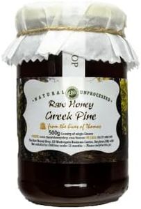 Thomas' Artisan Roher griechischer Kiefernhonig (490 g) - dicker, kaltgepresster antibakterieller Honig, ungepasteurisiert, grob gefiltert / The Raw Honey Shop
