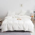 Misstone White California King Comforter Set Solid White Bedding Cal King Comforter Sets Plain White Bedding Cal King All White Comforters California King Size Pure White Comforter Set Cal King Quilt