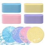 48 Pcs Facial Sponges, Compressed Face Cleansing Sponge Cellulose Face Sponge for Men Women Massage Makeup Removal(Pink)