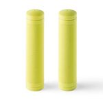 BW MTB Bike Grips – Comfortable and Grippy 130mm Bicycle Handlebar Grips – Lime