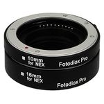 Fotodiox Pro Automatic Macro Extension Tube Set Compatible with Sony E-Mount Cameras - for Extreme Macro Photography